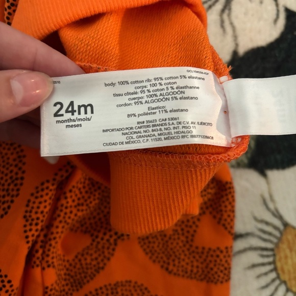 Carter's Baby Jackolantern Pumpkin Halloween Pants Size 24 Months - Picture 3 of 3